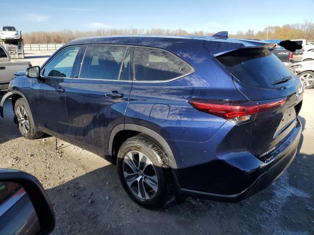 5TDHZRBH4MS071396 - 2021 TOYOTA HIGHLANDER XLE BLUE photo 2