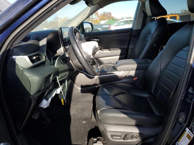 5TDHZRBH4MS071396 - 2021 TOYOTA HIGHLANDER XLE BLUE photo 7