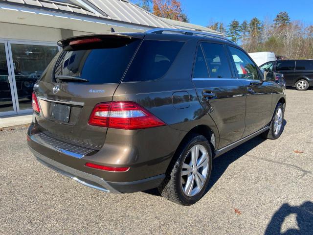 4JGDA5HB5EA381522 - 2014 MERCEDES-BENZ ML 350 4MATIC BROWN photo 4