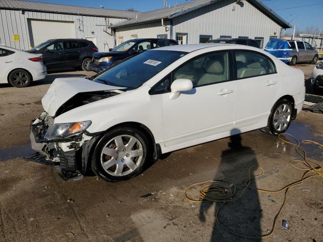 19XFA1F52AE025233 - 2010 HONDA CIVIC LX WHITE photo 1