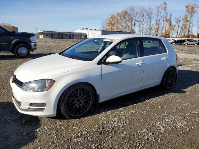 3VW2A7AU4FM077571 - 2015 VOLKSWAGEN GOLF TDI WHITE photo 1