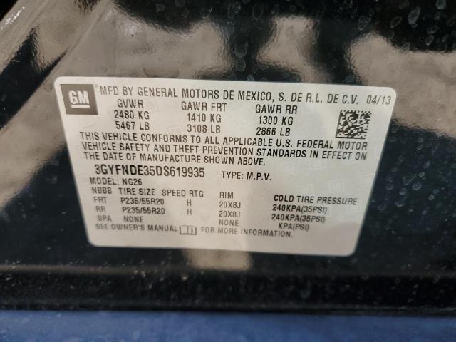 3GYFNDE35DS619935 - 2013 CADILLAC SRX PERFORMANCE COLLECTION Noir photo 14