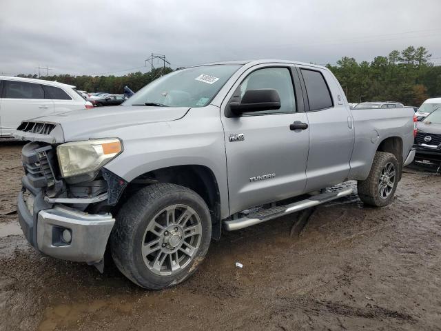 5TFUW5F16EX360224 - 2014 TOYOTA TUNDRA DOUBLE CAB SR/SR5 SILVER photo 1