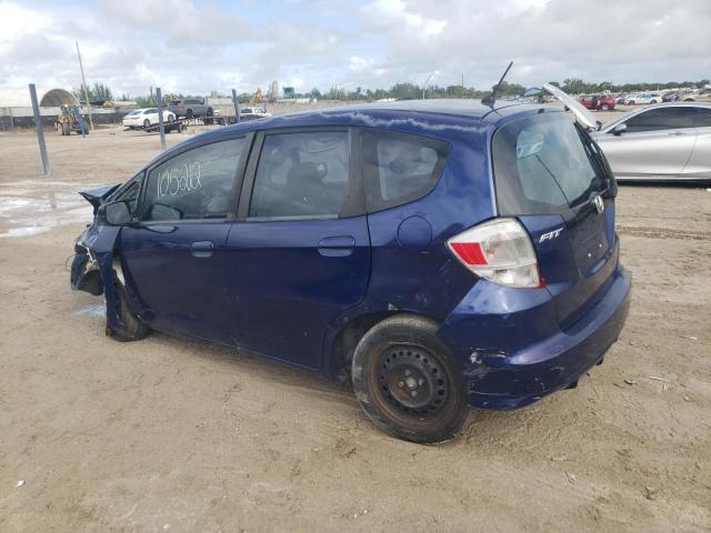 JHMGE8H32DC047059 - 2013 HONDA FIT BLUE photo 2