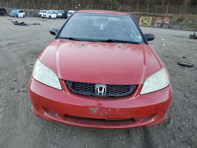 1HGEM22154L008693 - 2004 HONDA CIVIC DX VP RED photo 5