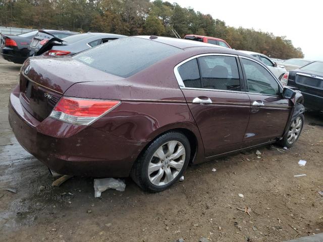 5KBCP3F83AB012848 - 2010 HONDA ACCORD EXL BURGUNDY photo 3