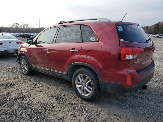 5XYKTCA62FG631646 - 2015 KIA SORENTO LX RED photo 2