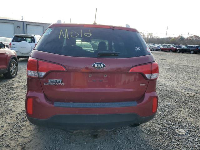 5XYKTCA62FG631646 - 2015 KIA SORENTO LX RED photo 6