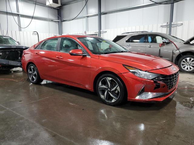 KMHLP4AG8MU172055 - 2021 HYUNDAI ELANTRA LIMITED RED photo 4