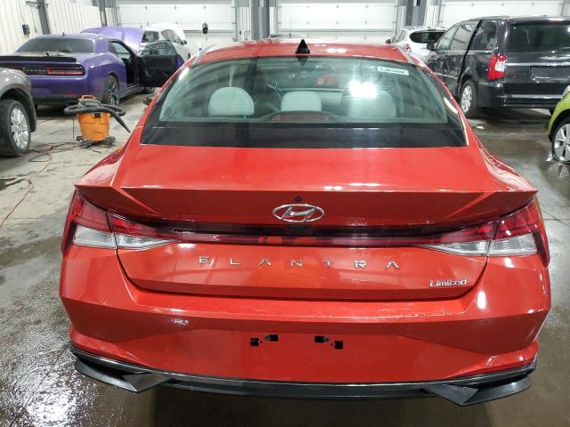 KMHLP4AG8MU172055 - 2021 HYUNDAI ELANTRA LIMITED RED photo 6