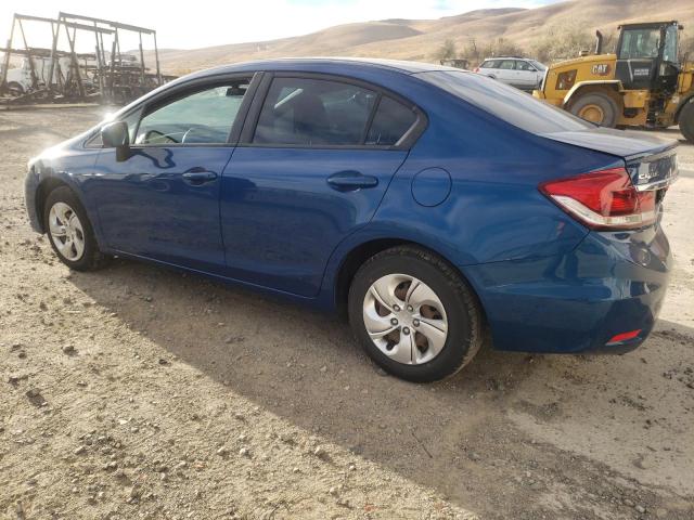 19XFB2F53EE221948 - 2014 HONDA CIVIC LX BLUE photo 2