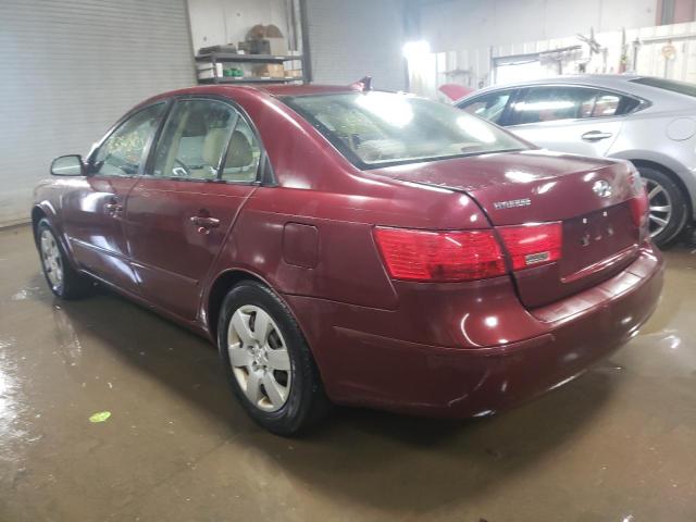 5NPET46C29H484243 - 2009 HYUNDAI SONATA GLS BURGUNDY photo 2