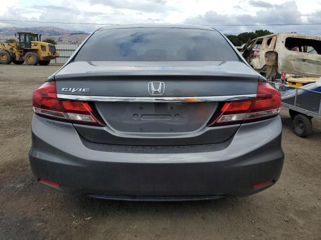 19XFB2F57DE232403 - 2013 HONDA CIVIC LX GRAY photo 6