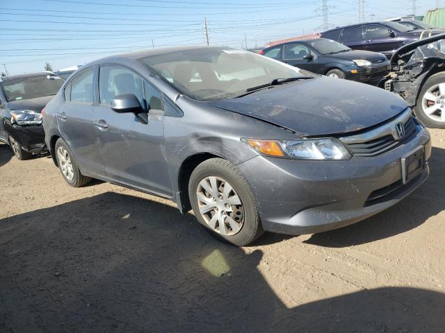 19XFB2F51CE062232 - 2012 HONDA CIVIC LX GRAY photo 4