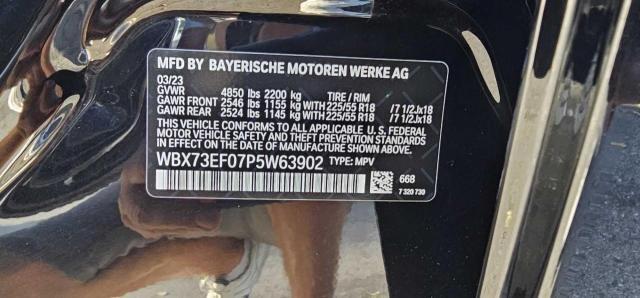 WBX73EF07P5W63902 - 2023 BMW X1 XDRIVE28I BLACK photo 10