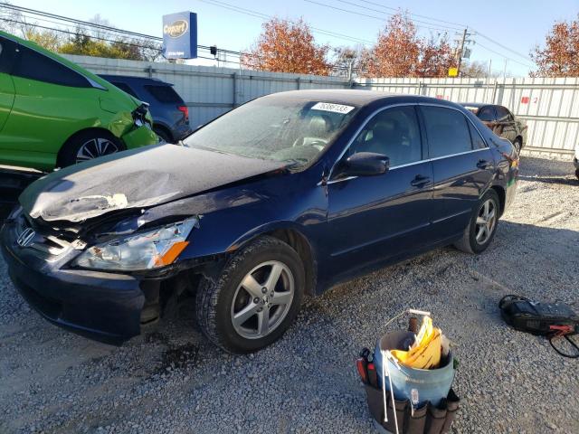 1HGCM56805A123165 - 2005 HONDA ACCORD EX BLUE photo 1