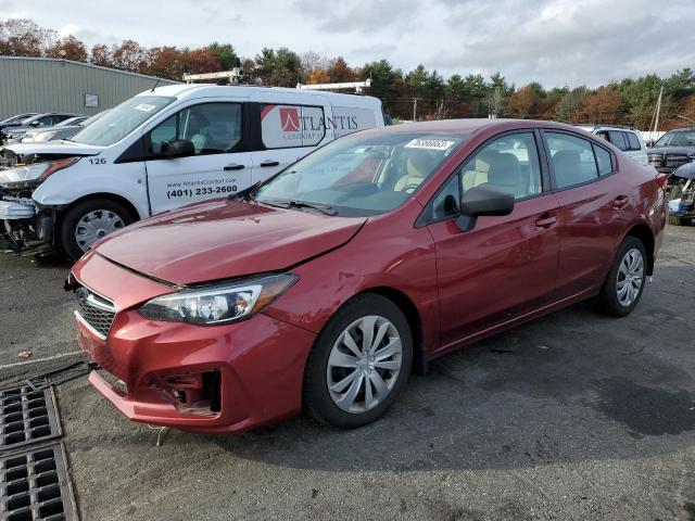 4S3GKAA61K3618169 - 2019 SUBARU IMPREZA RED photo 1