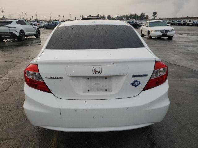 19XFB5F54CE000955 - 2012 HONDA CIVIC NATURAL GAS WHITE photo 6