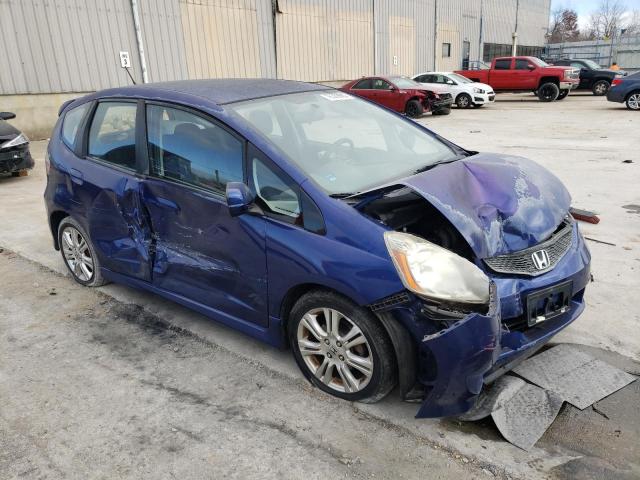 JHMGE88409S053769 - 2009 HONDA FIT SPORT BLUE photo 4