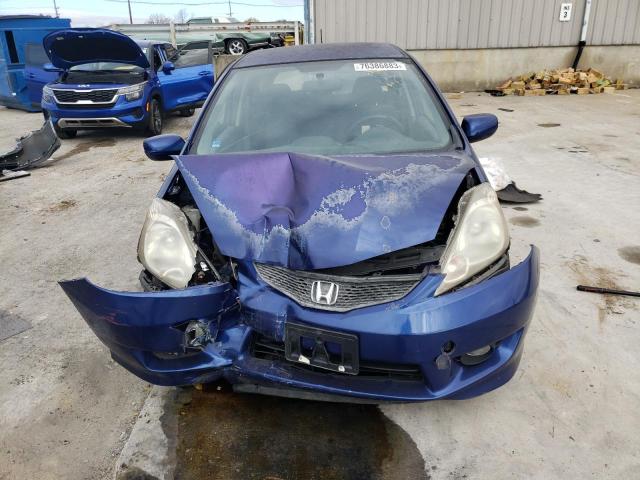 JHMGE88409S053769 - 2009 HONDA FIT SPORT BLUE photo 5