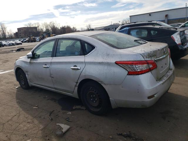 3N1AB7AP5DL685384 - 2013 NISSAN SENTRA S SILVER photo 2