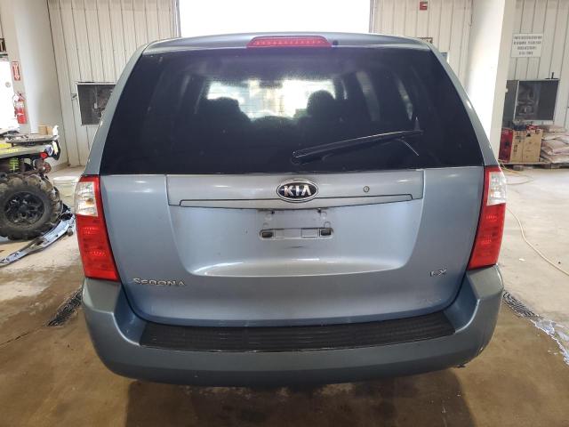 KNDMB233866030396 - 2006 KIA SEDONA EX BLUE photo 6