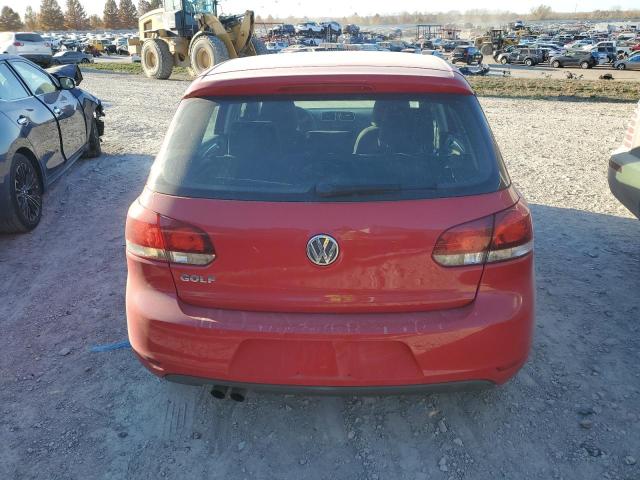 WVWDB7AJ7EW001677 - 2014 VOLKSWAGEN GOLF RED photo 6