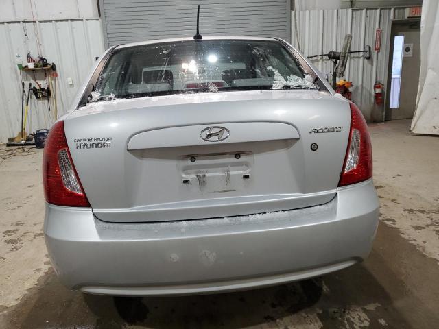 KMHCN4AC9AU492225 - 2010 HYUNDAI ACCENT GLS SILVER photo 6