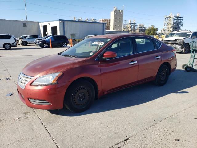 3N1AB7AP0FY289935 - 2015 NISSAN SENTRA S RED photo 1