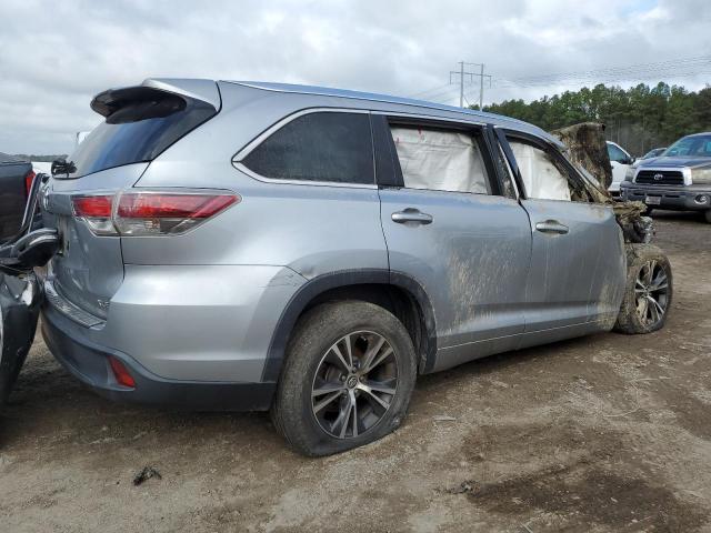 5TDKKRFH4GS139091 - 2016 TOYOTA HIGHLANDER XLE SILVER photo 3