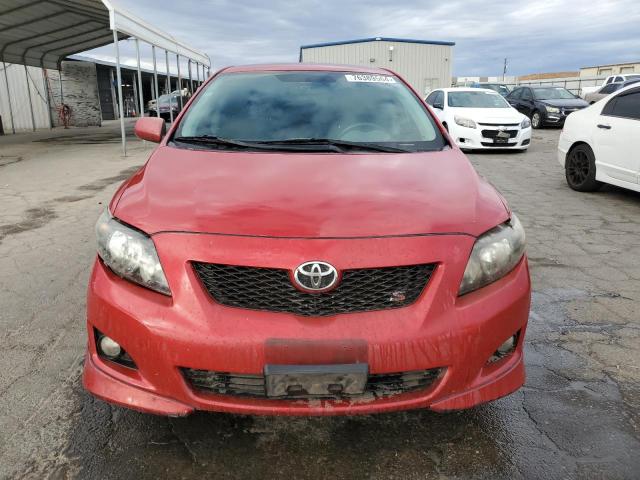 2T1BU4EE0AC478662 - 2010 TOYOTA COROLLA BASE RED photo 5