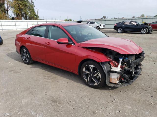 5NPLP4AGXMH019630 - 2021 HYUNDAI ELANTRA LIMITED RED photo 4