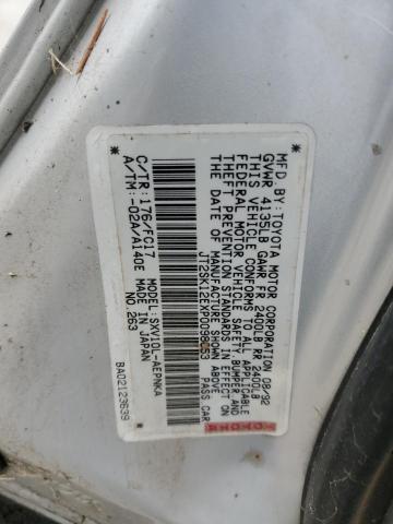JT2SK12EXP0098653 - 1993 TOYOTA CAMRY LE SILVER photo 12