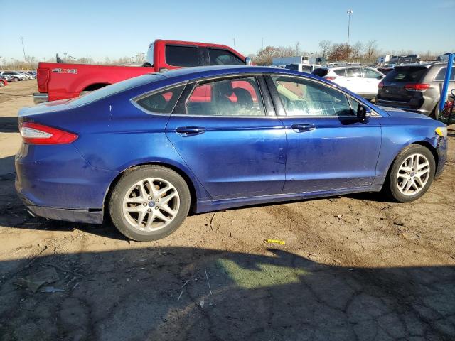 3FA6P0HD5FR139827 - 2015 FORD FUSION SE BLUE photo 3