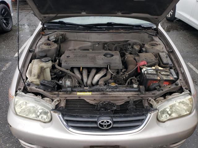 1NXBR12E22Z630302 - 2002 TOYOTA COROLLA CE TAN photo 11