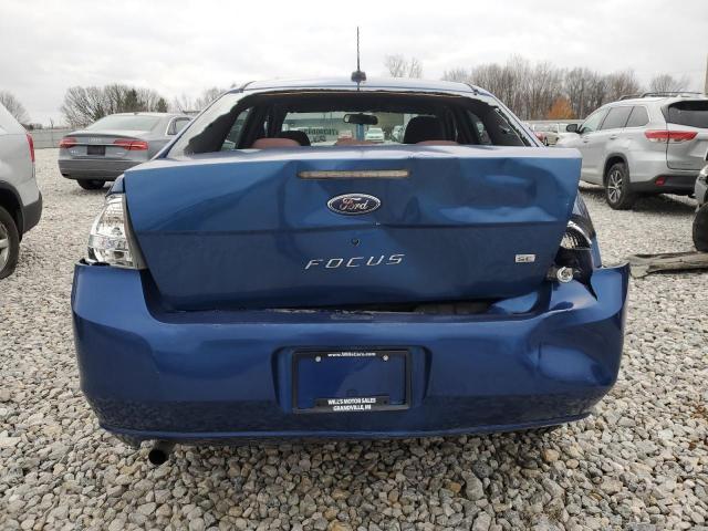 1FAHP35N59W217502 - 2009 FORD FOCUS SE BLUE photo 6