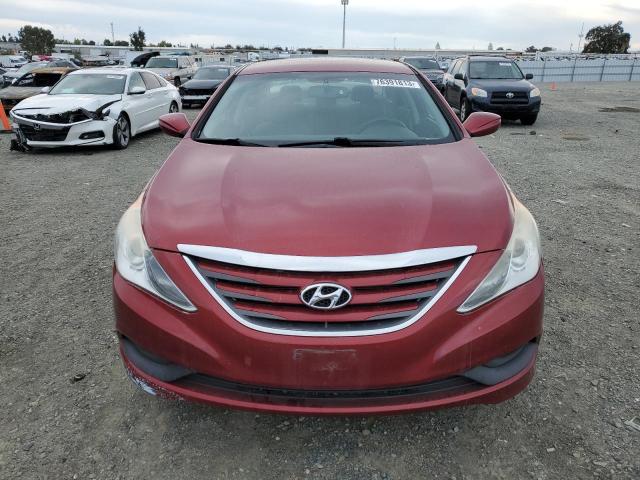 5NPEB4AC5EH916957 - 2014 HYUNDAI SONATA GLS RED photo 5