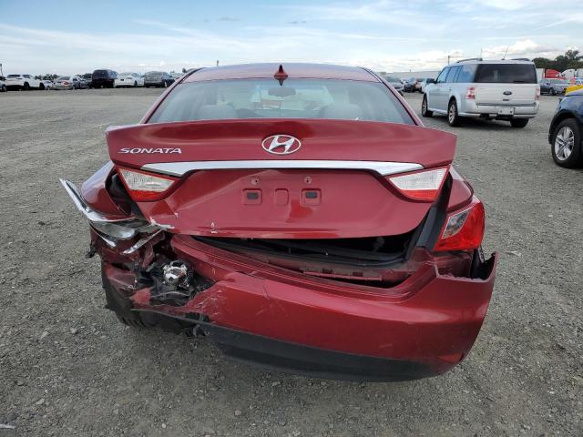 5NPEB4AC5EH916957 - 2014 HYUNDAI SONATA GLS RED photo 6