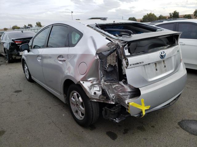 JTDKN3DU8A5201173 - 2010 TOYOTA PRIUS SILVER photo 2