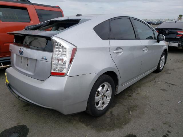 JTDKN3DU8A5201173 - 2010 TOYOTA PRIUS SILVER photo 3