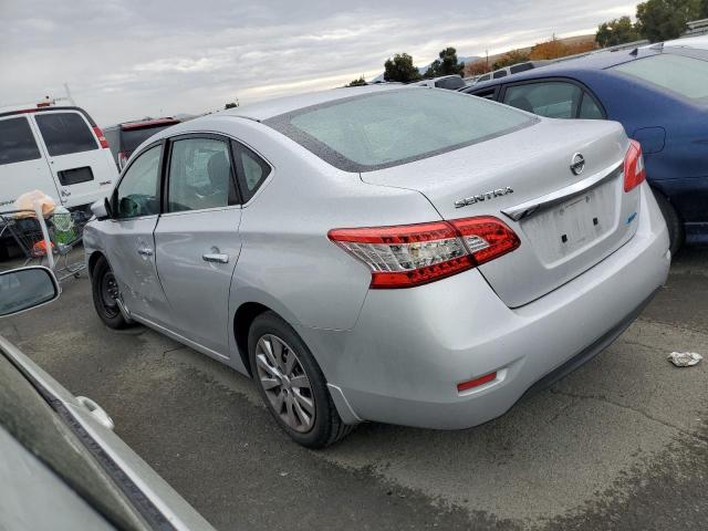 3N1AB7APXDL758152 - 2013 NISSAN SENTRA S SILVER photo 2