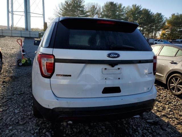 1FM5K8AT0GGD32346 - 2016 FORD EXPLORER POLICE INTERCEPTOR WHITE photo 6