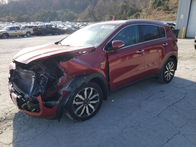 KNDPNCAC9J7412307 - 2018 KIA SPORTAGE EX RED photo 1