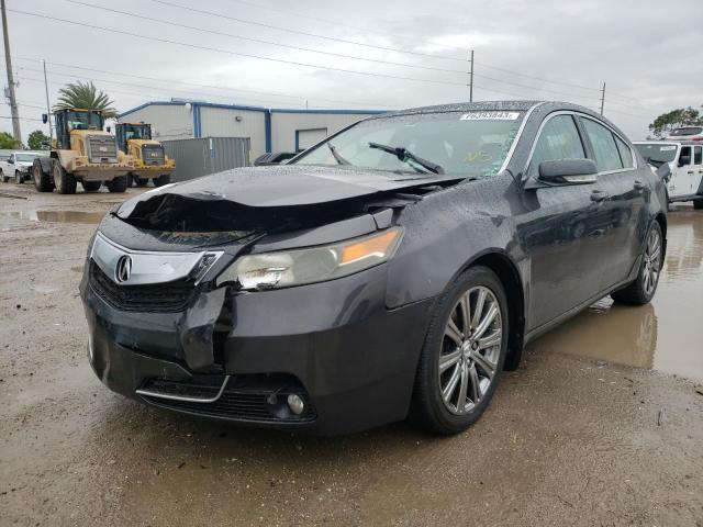 19UUA8F36EA002756 - 2014 ACURA TL SE GRAY photo 1