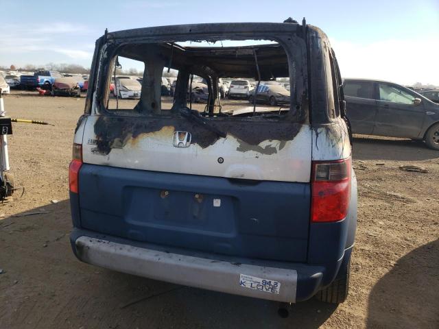 5J6YH28656L009133 - 2006 HONDA ELEMENT EX BLUE photo 6