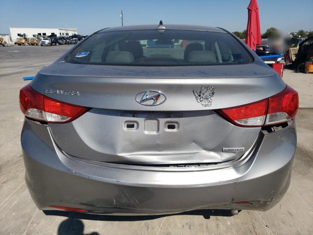 KMHDH4AE1CU261139 - 2012 HYUNDAI ELANTRA GLS GRAY photo 6