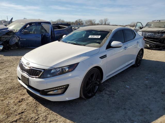 5XXGR4A65DG095187 - 2013 KIA OPTIMA SX WHITE photo 1