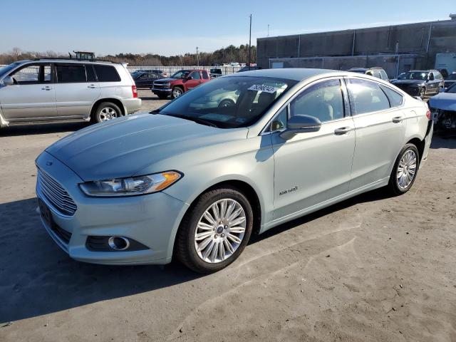 3FA6P0LU5DR138679 - 2013 FORD FUSION SE HYBRID TURQUOISE photo 1