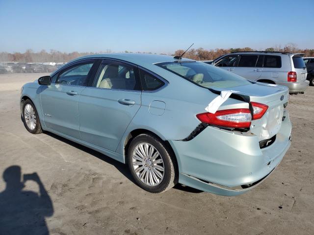 3FA6P0LU5DR138679 - 2013 FORD FUSION SE HYBRID TURQUOISE photo 2