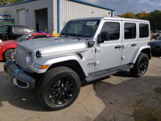 1C4JJXP6XNW163036 - 2022 JEEP WRANGLER U SAHARA 4XE SILVER photo 1
